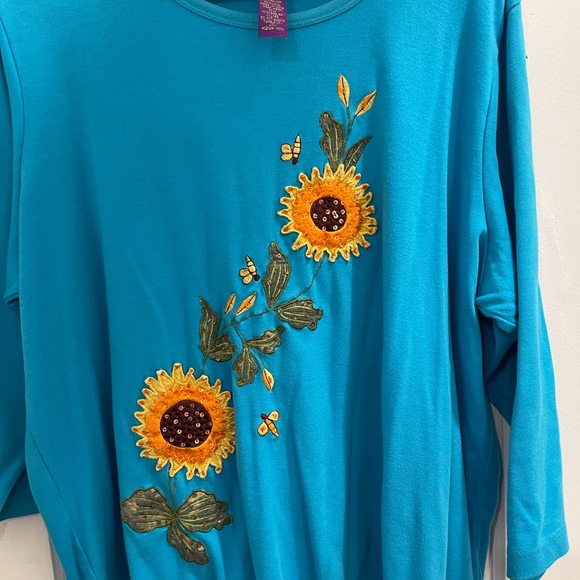 Tapestry Patch Women’s Plus Size Top XXL - Picture 5 of 5